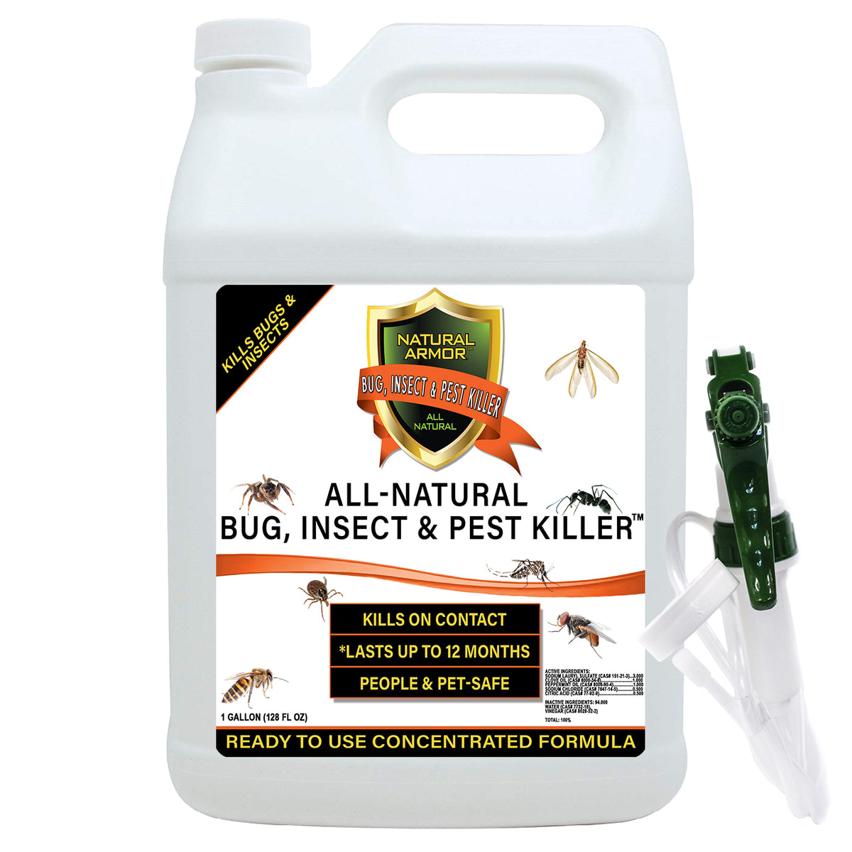 Bug, Insect & Pest Killer Gallon (128 oz) Spray with Trigger