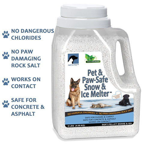 Just For Pets Snow & Ice Melter - 9lb Shaker Jug