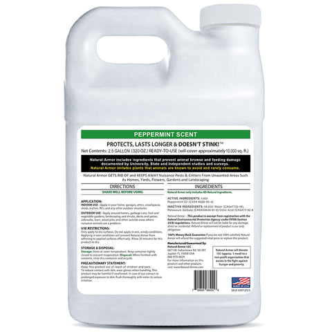 Animal Repellent -- Peppermint Scent 2.5 GALLON (320 Oz.)